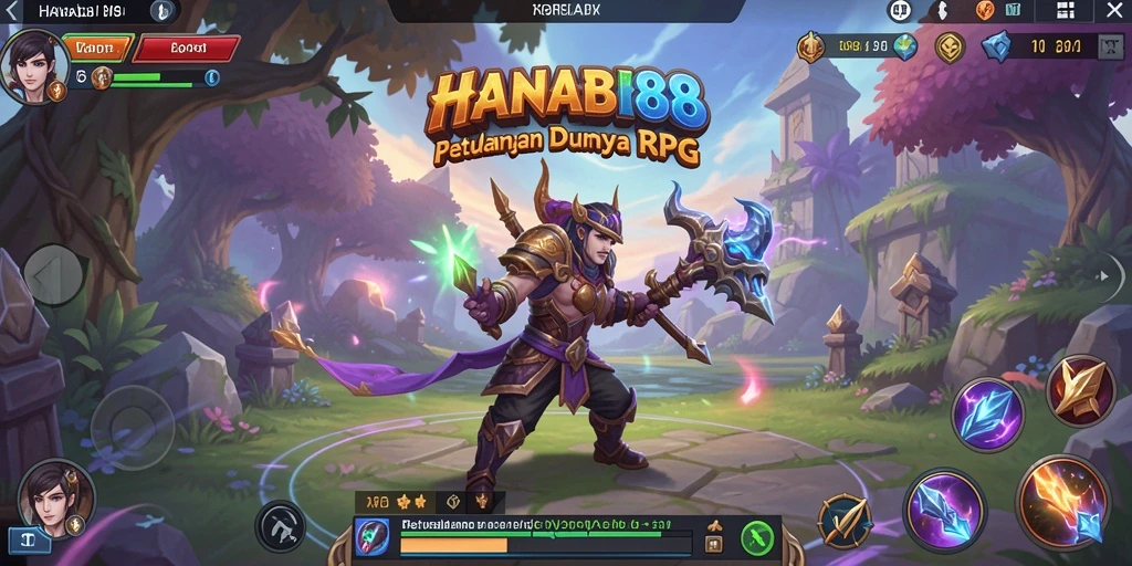 Tampilan mengesankan dari gameplay RPG HANABI88 dengan grafis yang memukau.