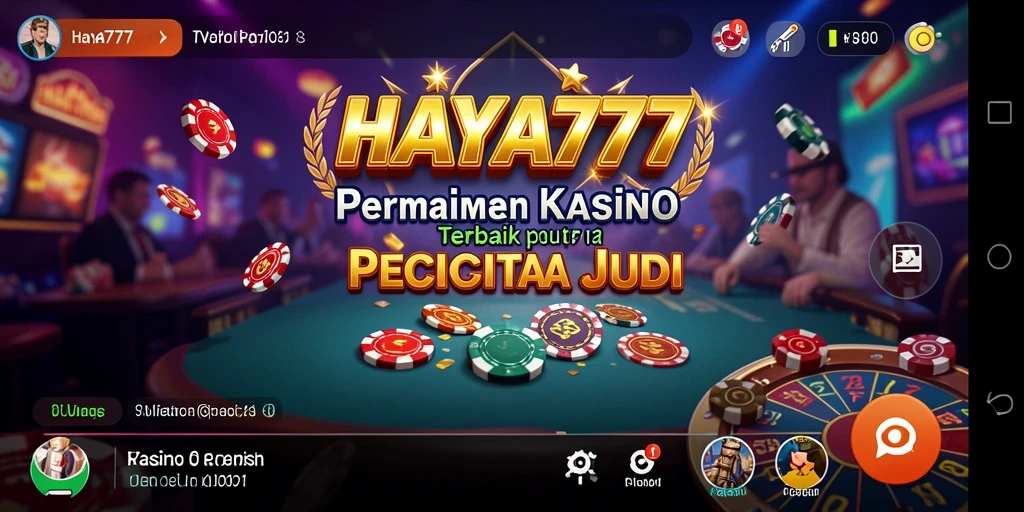 Tampilan gameplay HAYA777 menampilkan keseruan permainan kasino yang nyata.