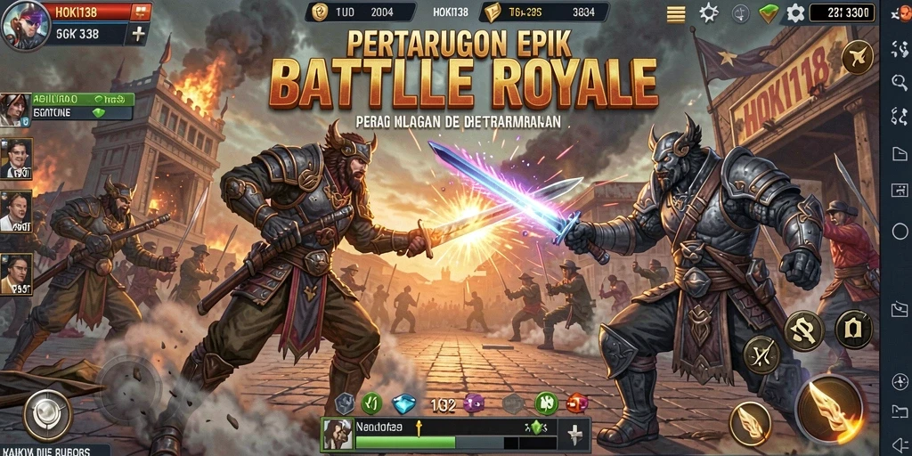 Tampilan menarik dari gameplay HOKI138 yang menggugah semangat bertarung.