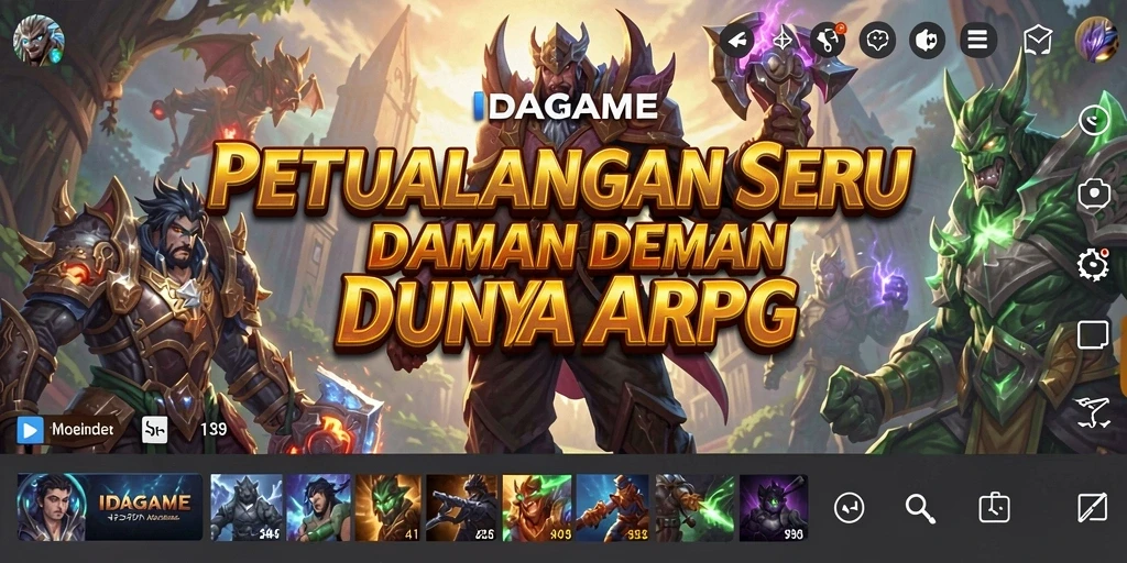 Tampilan gameplay menarik dalam IDAGAME dengan petualangan seru.