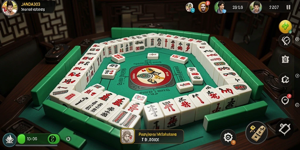 Tampilan gameplay Mahjong JANDA303 yang menantang dan menarik.