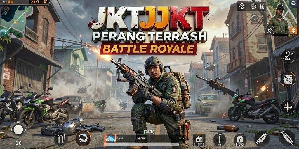 Gameplay intens JKTJKT dengan aksi luar biasa di lapangan pertempuran.