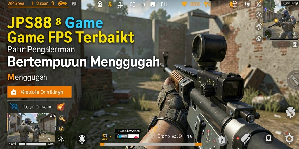 Tangkapan layar gameplay JPS88 yang mengesankan dalam pertempuran FPS.