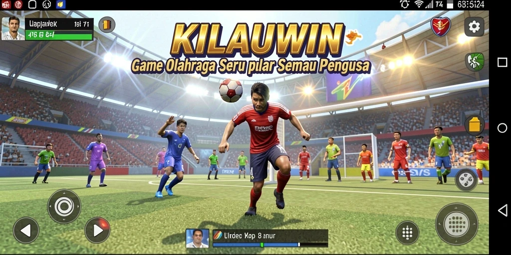 Screenshot gameplay KILAUWIN menampilkan aksi seru olahraga.