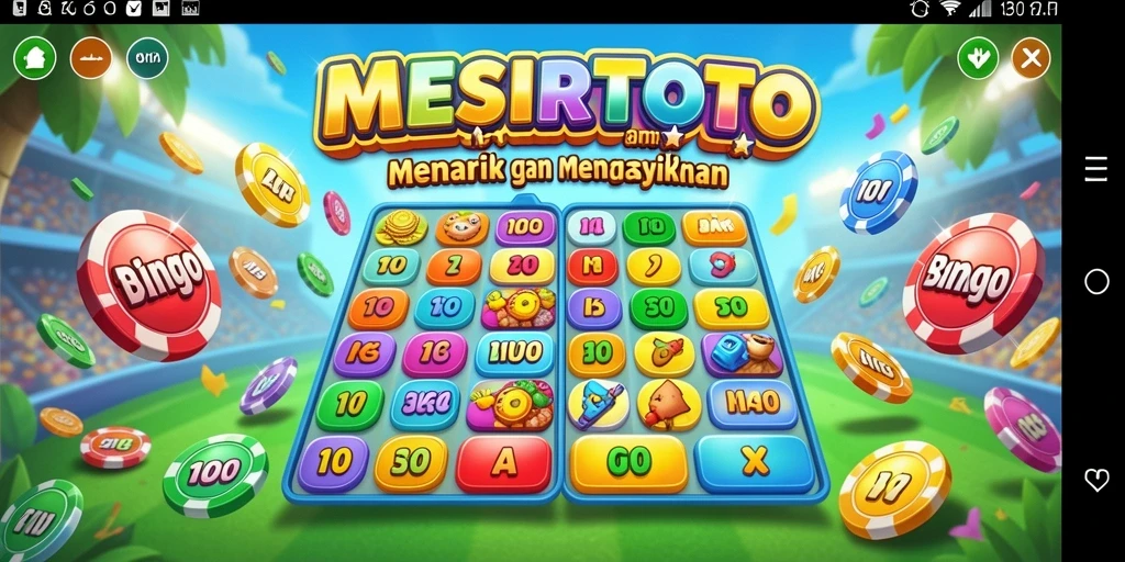 Tampilan gameplay seru dan interaktif di MESIRTOTO.