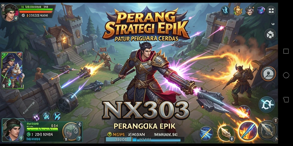 Tangkapan layar menunjukkan pertempuran strategis seru di NX303.