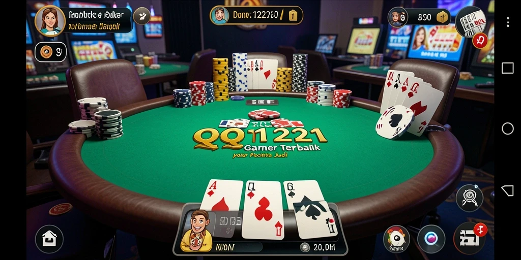 Screenshot gameplay Poker yang menarik dan mengasyikkan.