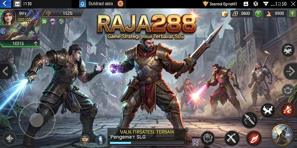 Tampilan gameplay menarik dari RAJA288 yang menunjukkan pertempuran strategi.