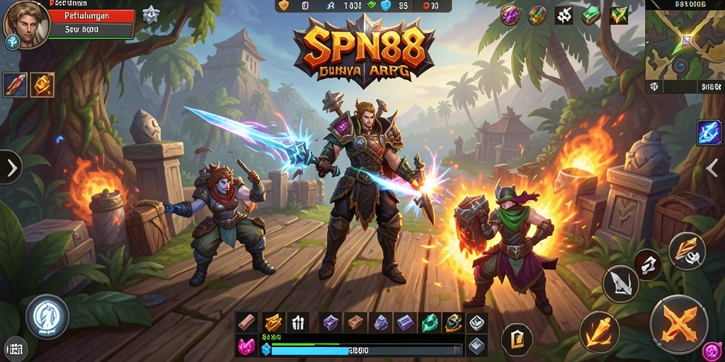 Gameplay seru dari SPN88 dengan pertarungan aksi yang dinamis.
