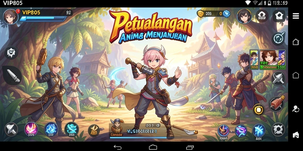 Tampilan gameplay menarik dari game Anime VIP805.