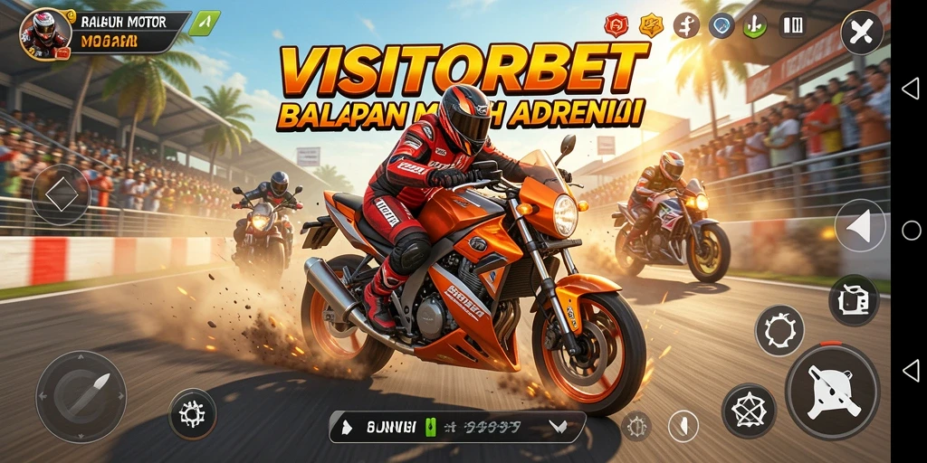 Gameplay seru dan menantang dari VISITORBET yang penuh aksi balapan.