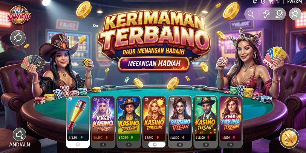 Screenshot tampilan gameplay Kasino yang seru dan mendebarkan.