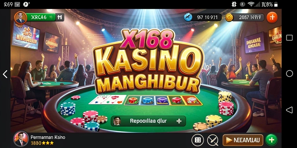 Gameplay Kasino X168 yang menarik dan mengasyikkan.